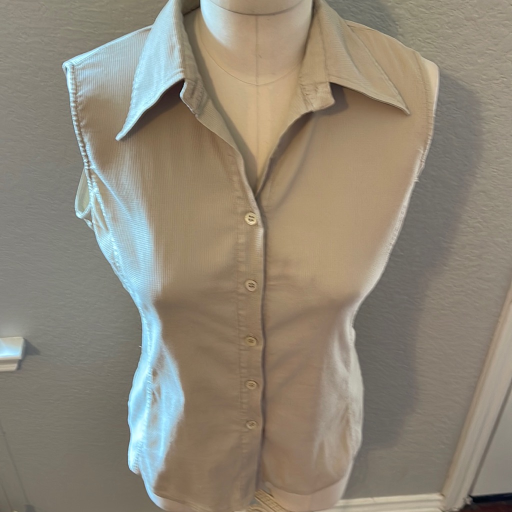 Vertigo Button Down Top